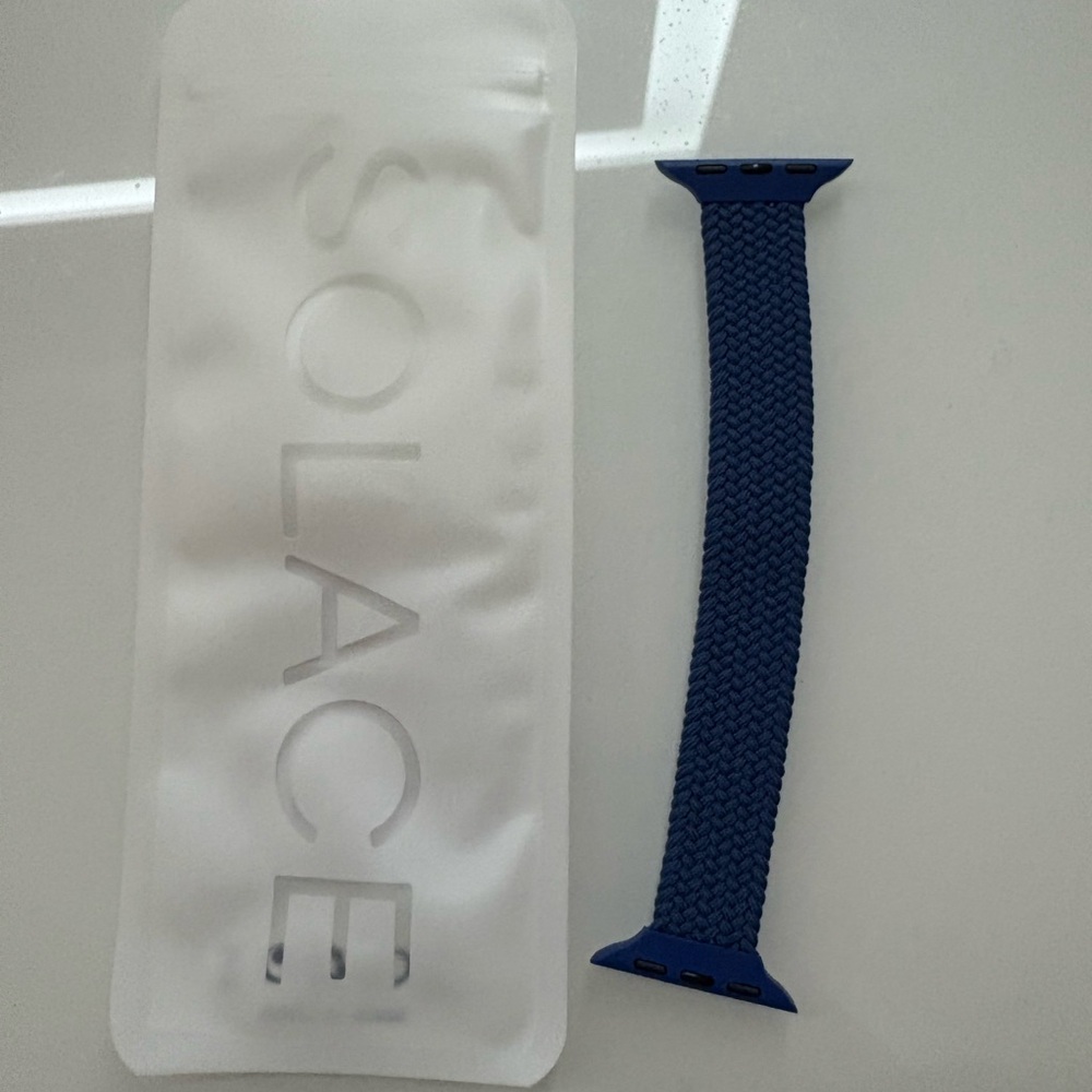 Solace Navy Braided Watch Band